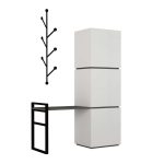 Mobile ingresso Mello colore bianco e antracite