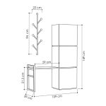 Mobile ingresso Mello colore rovere e antracite