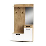 Mobile ingresso Mosso MO6 colore rovere e bianco