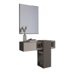 Mobile ingresso sospeso Mog con specchio colore cobalto grey e cashmere