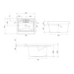 Mobile lavatoio Garden 60x60 cm 2 ante colore bianco