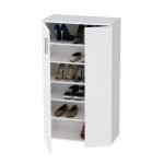 Mobile multiuso Lucio 2 ante H 120cm. colore bianco