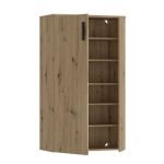 Mobile multiuso Lucio 2 ante H 120cm. colore rovere