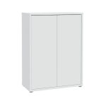 Mobile multiuso Medea 2 ante colore grigio chiaro 74.5x34.9xH 99.1 cm.