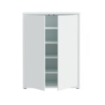 Mobile multiuso Medea 2 ante colore grigio chiaro 74.5x34.9xH 99.1 cm.