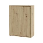Mobile multiuso Medea 2 ante colore rovere 74.5x34.9xH 99.1 cm.