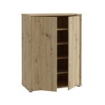 Mobile multiuso Medea 2 ante colore rovere 74.5x34.9xH 99.1 cm.