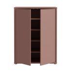 Mobile multiuso Medea 2 ante colore terracotta 74.5x34.9xH 99.1 cm.