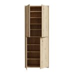 Mobile multiuso Medea 4 ante colore rovere 74.5x34.9xH191.9 cm.