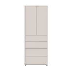 Mobile multiuso Medea 4 cassetti e 2 ante colore cashmere