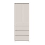 Mobile multiuso Medea 4 cassetti e 2 ante colore cashmere
