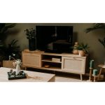 Mobile porta TV Bali 56A 2 ante effetto vimini