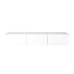 Mobile porta tv sospeso Francy 180 cm. con ante a ribalta in colore bianco