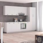 Mobile sopracappa 60x32x49H cm. bianco frassinato