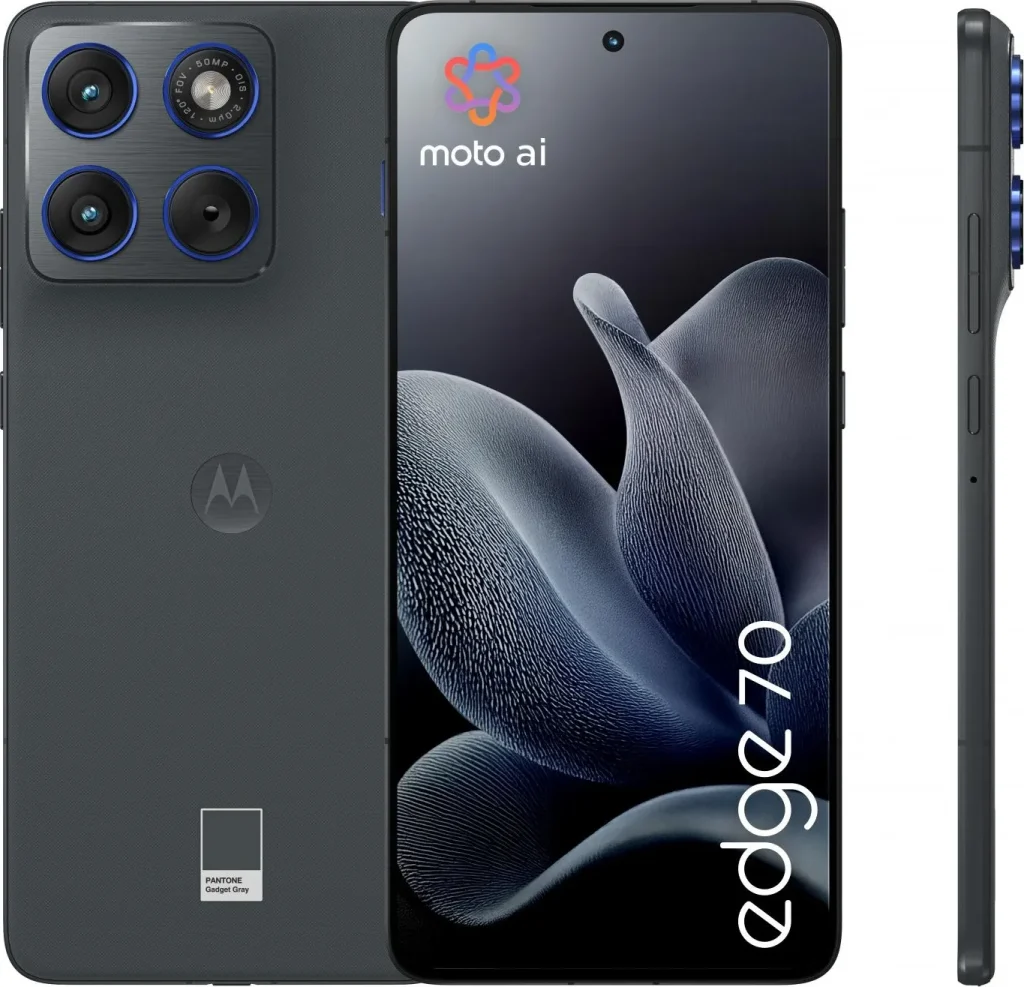 Motorola Moto Edge 70 Smartphone 6.7" RAM 12 Gb Capacità 512 Gb Risoluzione 50 MP Sistema Android colore Gadget Grey