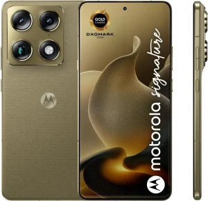 Motorola signature 17,2 cm (6.78") Doppia SIM Android 16.0 5G USB tipo-C 16 GB 512 GB 5200 mAh Oro PANTONE Martini Olive