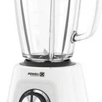 Moulinex Frullatore con Bicchiere Capacità 1,7 Litri Potenza 800 watt colore Bianco - LM4351 BlendForce 2
