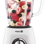 Moulinex Frullatore con Bicchiere Capacità 1,7 Litri Potenza 800 watt colore Bianco - LM4351 BlendForce 2