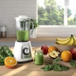 Moulinex Frullatore con Bicchiere Capacità 1,7 Litri Potenza 800 watt colore Bianco - LM4351 BlendForce 2