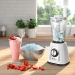 Moulinex Frullatore con Bicchiere Capacità 1,7 Litri Potenza 800 watt colore Bianco - LM4351 BlendForce 2