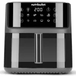 Friggitrice ad Aria Nutribullet 8 Litri Potenza 2000W con Timer e Termostato Regolabile colore Grigio Scuro CrispLite Vision - NBA0811DG