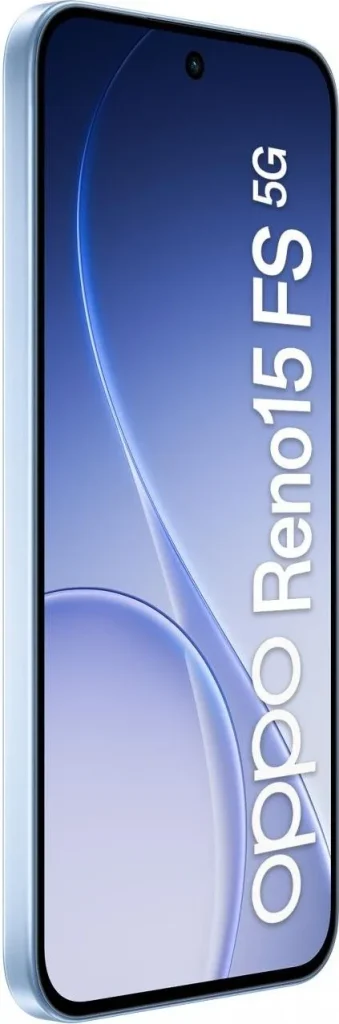 Oppo Reno15 FS 5G AI Smartphone 6.6" RAM 8 GB Capacità 512 GB Fotocamera Tripla 50 MP Android 16.0 colore Aurora Blue