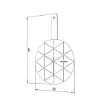 Orologio da parete Minuetto nero e bianco MT192101