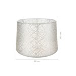 Paralume Deco ASZ1182 tessuto crema motivo ricamo