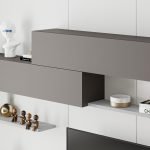 Parete attrezzata Kombat 260 colore bianco e tortora