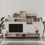 Parete attrezzata Tromen 260 cm. cashmere e rovere MTV234479