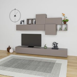 Parete attrezzata Tromen 260 cm. tortora MTV234475