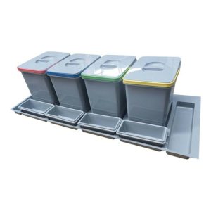 Pattumiera Practiko 1200 capacità 60 LT e 4 vaschette