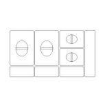 Pattumiera Practiko 90 capacità 2x12 LT+2x5 LT e tre vaschette