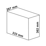 Pattumiera estraibile Aladin2 due secchi da 8 litri