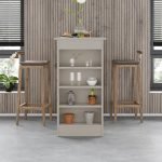 Penisola da cucina tavolo alto Swallow con piano e struttura cashmere