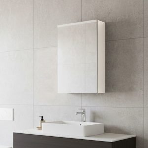 Pensile bagno bianco Solo2 con specchio anta reversibile