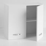 Pensile cucina 80x32x72H cm. 2 ante bianco frassinato