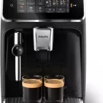 Philips Macchina Caffè Automatica Espresso con Macinacaffè ed Erogatore di Vapore Caffè in Grani colore Nero - Series 3300 LatteGo - EP3321/40