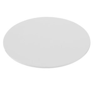 Pianale tavolo tondo 90x90x3.8 con bordo poliuretano bianco