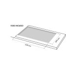 Piano cottura Ercole2 a gas da incasso 5 fuochi 70 cm. in acciaio inox