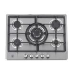 Piano cottura La Germania P705CLAGXV a gas 70 cm. 5 fuochi inox con griglia in ghisa