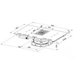 Piano cottura con cappa integrata Faber Maestro BK Glass NG A830 nero classe A+++