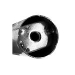 Piede in metallo cromato diametro 4,2 cm altezza 10 cm