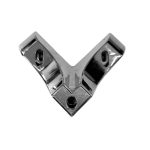 Piede in plastica colore cromo 16.5x16.5x8H cm.