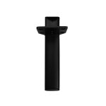 Piedino per mobile Scoby in acciaio colore nero H 15 cm.