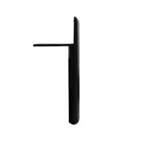 Piedino per mobile Scoby in acciaio colore nero H 15 cm.