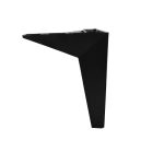 Piedino per mobile in platica nero H 15 cm.