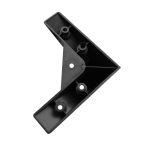 Piedino per mobile in platica nero H 15 cm.