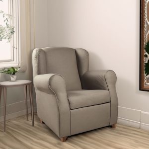 Poltrona Ebro eco nabuk tortora moxart 8