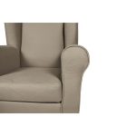 Poltrona Ebro eco nabuk tortora moxart 8